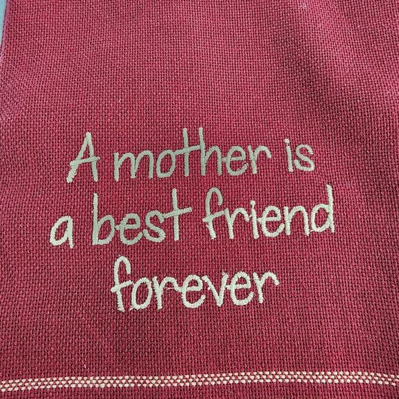 New Set 2 Kitchen Dish Towels 26 x 15 Park Designs 100% Cotton Mom Best Friend - Picture 7 of 9